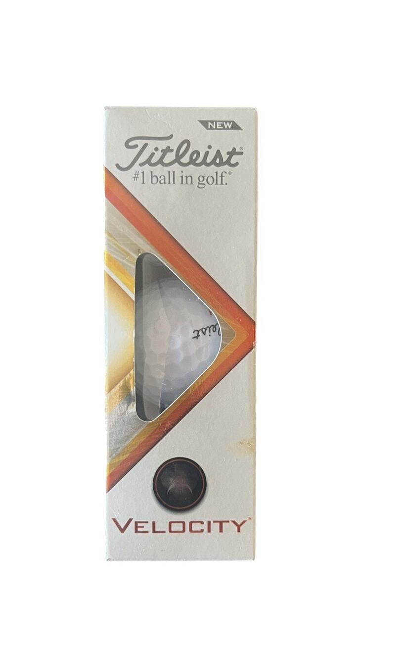 Titleist Velocity Golf Balls (White, 3 Pack) 1 Sleeve
